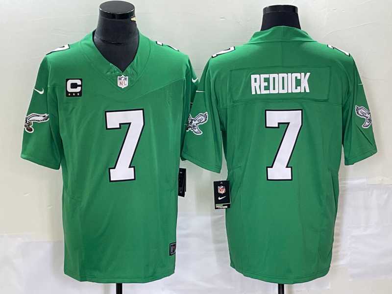Men's Philadelphia Eagles #7 Haason Reddick Green 2023 F.U.S.E. With C Patch Vapor Untouchable Stitched Football Jersey,We sell and wholesale Men's Philadelphia Eagles #7 Haason Reddick Green 2023 F.U.S.E. With C Patch Vapor Untouchable Stitched Football Jersey on line form chian!